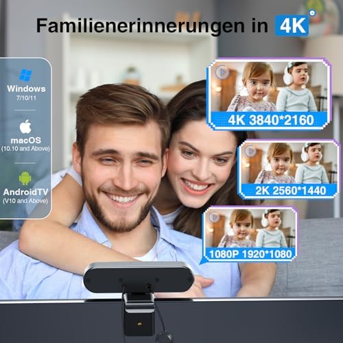 EMEET C980 PRO 4K Webcam &NOVA 1080p Webcam