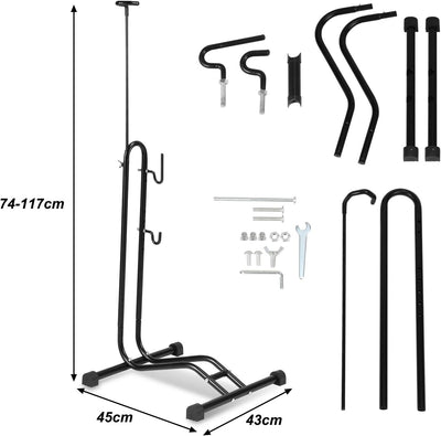 Joparri Fahrradständer Boden, Fahrradhalterung Höhenverstellbaren, Fahrradhalter für 20 bis 29 Zoll,