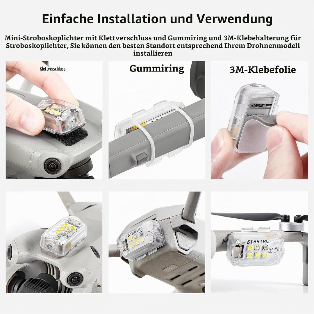 STARTRC Strobe Drone Light,Anti-Kollisionslicht,LED Drohne Blitzlicht Für FAA-Drohnen-Nachtflüge,led
