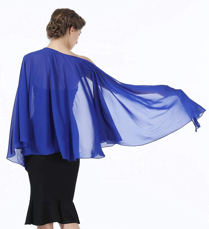 BEAUTELICATE Damen Chiffon Schal Stola Elegante Bolero Leichter Sommerjacke Braut Schal für Brautkle