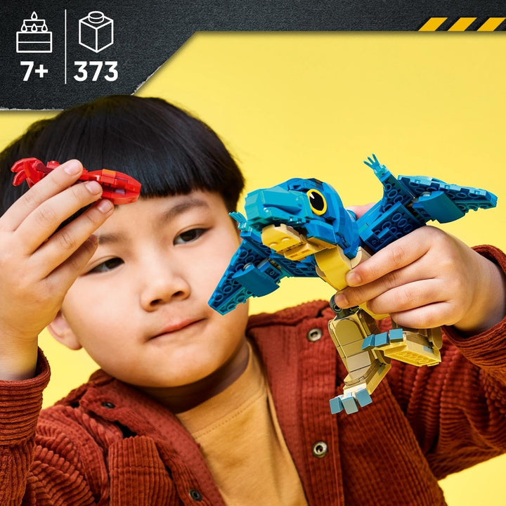 LEGO Jurassic World Baby-Dinosaurier: Pteranodon - Bauspielzeug - bewegliches Pteranodon und EIN Tin