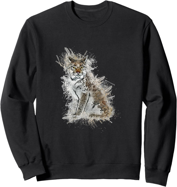 Wilder Luchs Katze Sweatshirt