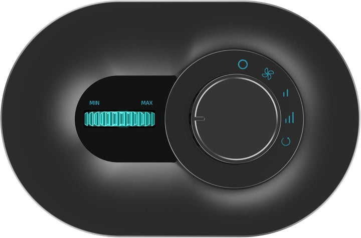 Cecotec Keramik-Tischheizgerät ReadyWarm 1550 Max Ceramic Rotate Black, 1500W, Manuelle Oszillation,