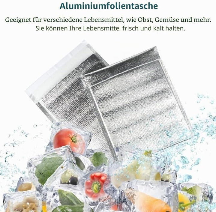 300 StüCk Isolationsbeutel Aus Aluminiumfolie Und Epe-Schaumstoff Tragbare WäRme- Und KäLteschutzbeu