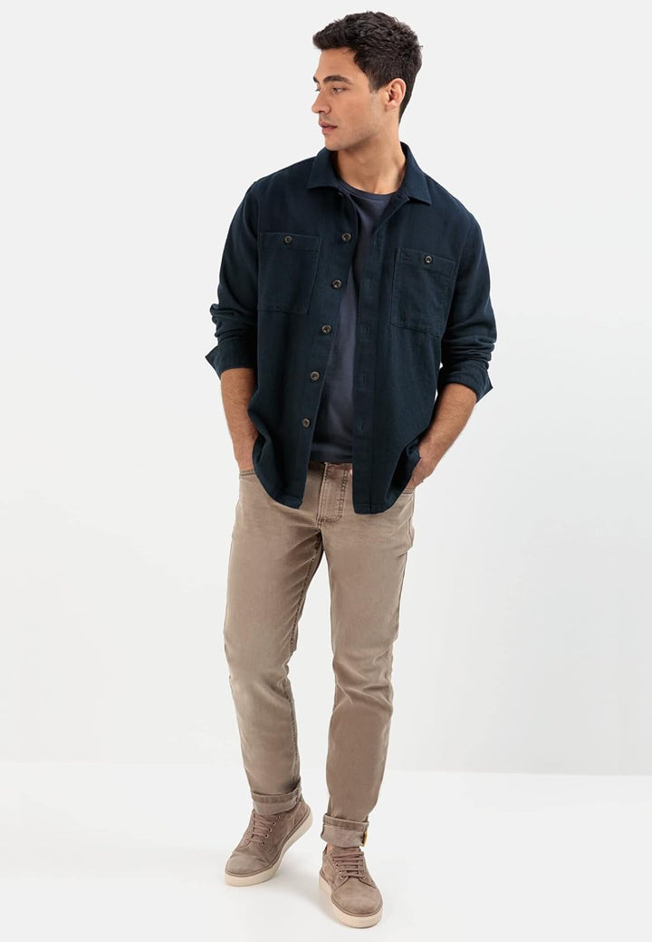 camel active Herren Slim Fit 5-Pocket Jeans 31W / 32L Braun, 31W / 32L Braun