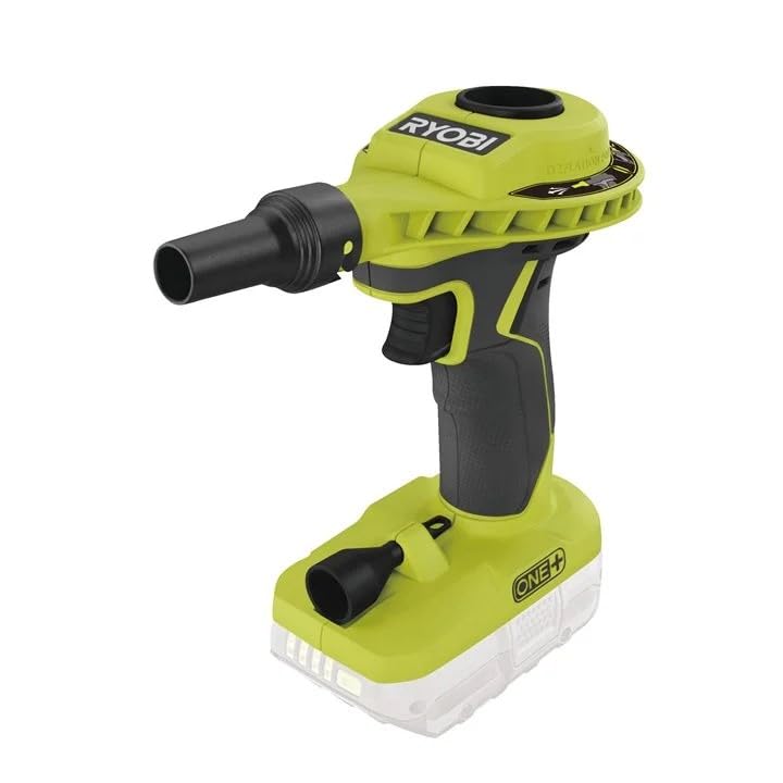 RYOBI 18V ONE+ Akku-Luftpumpe R18VI-0 (max. Druck 0,034bar, Luftstrom 210l/min, Ideal zum Aufpumpen