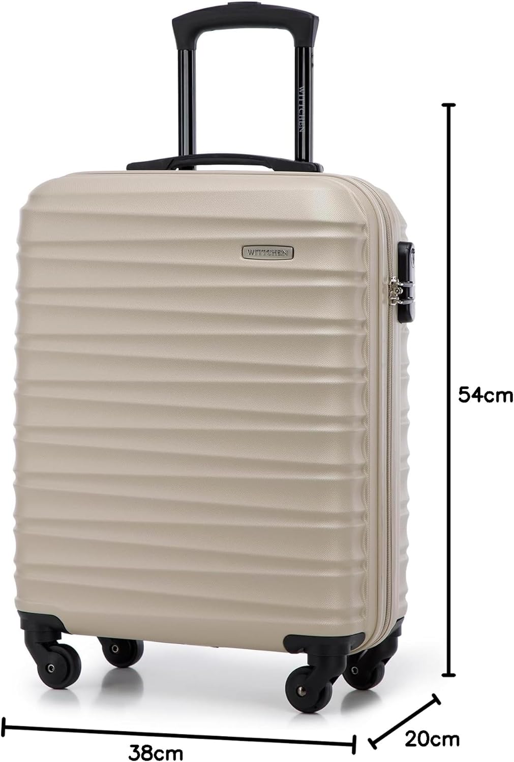 WITTCHEN Reisekoffer Handgepäck Kabinengepäck Rollkoffer Kabinenkoffer Kleiner Koffer Trolley Hartsc