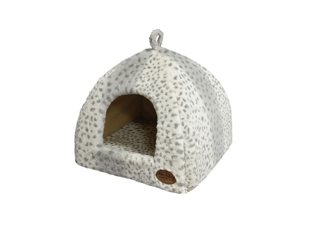Nobby Höhle "ALANIS" leopard grau L x B x H: 40 x 40 x 35 cm, leopard grau