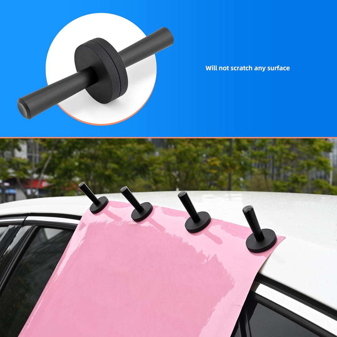 EHDIS 8 Stück Auto Montagemagnet Verpackungs Gripper Magnethalter für Sign Vinyl, Car Wrapping & Cra