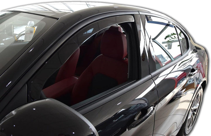 J&J AUTOMOTIVE | Windabweiser Passend Für Giulia 952 ab 2016, Heko Regenabweiser, Schwarz, Getönt, S