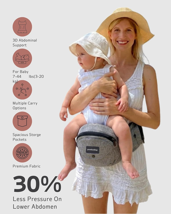 BabyTrage mit Hüftsitz: Von Neugeborenen bis Kleinkindern – Preisträgerin des Mom&
