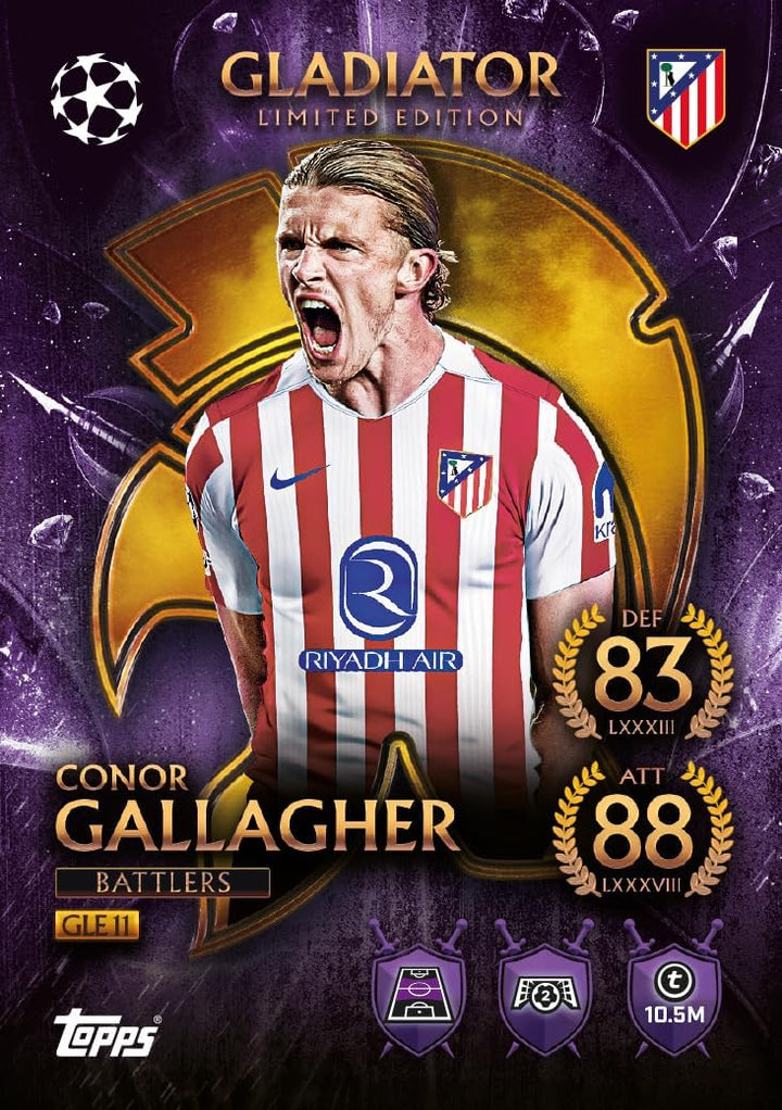Topps UCC Match Attax 2025/26 - Mega Tin - Battlers - enthält 45 Match Attax Karten plus 3 exklusive