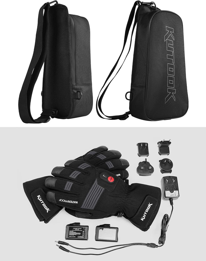 KUTOOK Beheizbare Handschuhe Sofort Beheizt Warm Wasserdicht Motorradhandschuhe Winter Handschuhe Sk