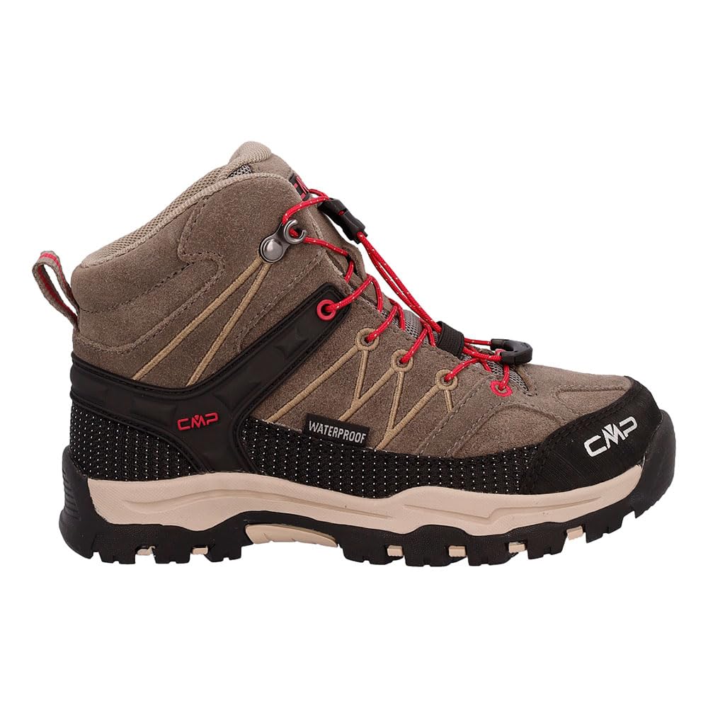 CMP Rigel Low Shoes Wp Trekking-Schuhe 28 EU Deserto Carminio, 28 EU Deserto Carminio
