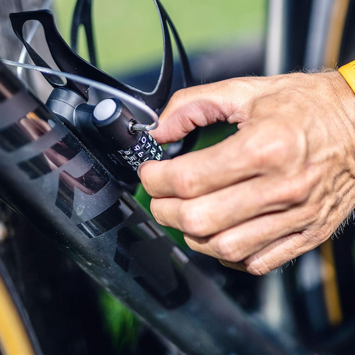 ABUS ausziehbares Kabelschloss - SportFlex 2504 - Fahrradschloss zur Befestigung unter dem Flaschenh