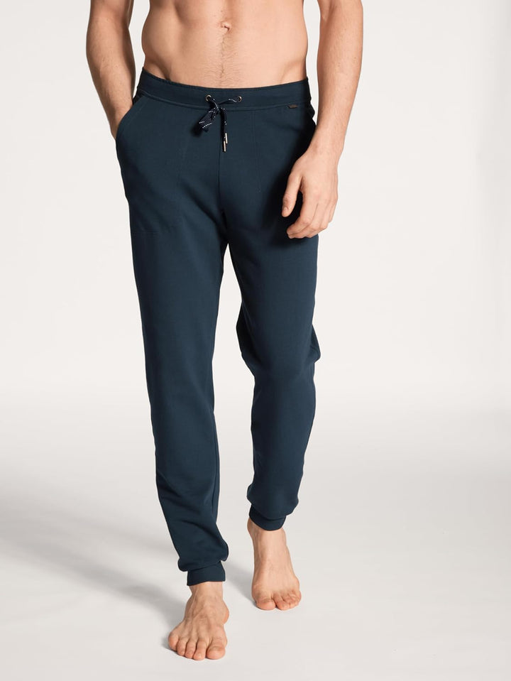CALIDA RMX Lounge Jogginghose Herren, mit Seitentaschen 46W Dark Sapphire, 46W Dark Sapphire