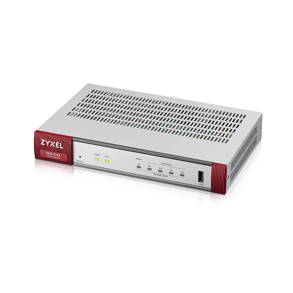 ZyXEL USG Flex 100 Hardware Firewall 900 Mbit/s USG FLEX 100 | No SFP | Security Bundle, USG FLEX 10