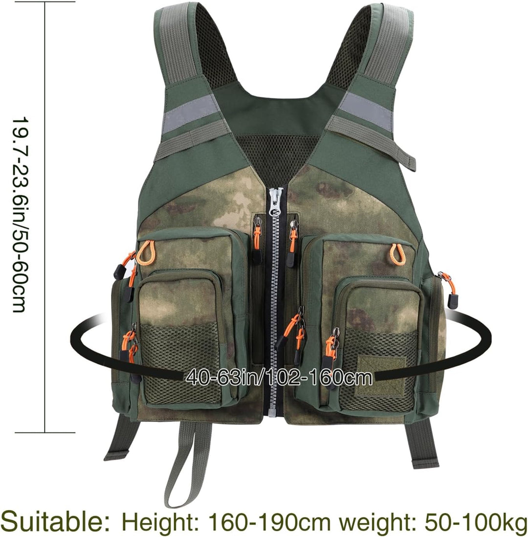 PELLOR Angel Westen, Herren Outdoor Freizeit Atmungsaktiv Weste Freizeitweste mit Vielen Taschen für