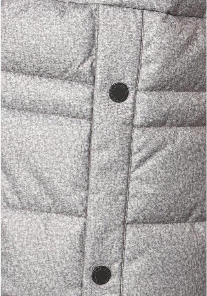 Cecil Damen Wintermantel XL Silber, XL Silber