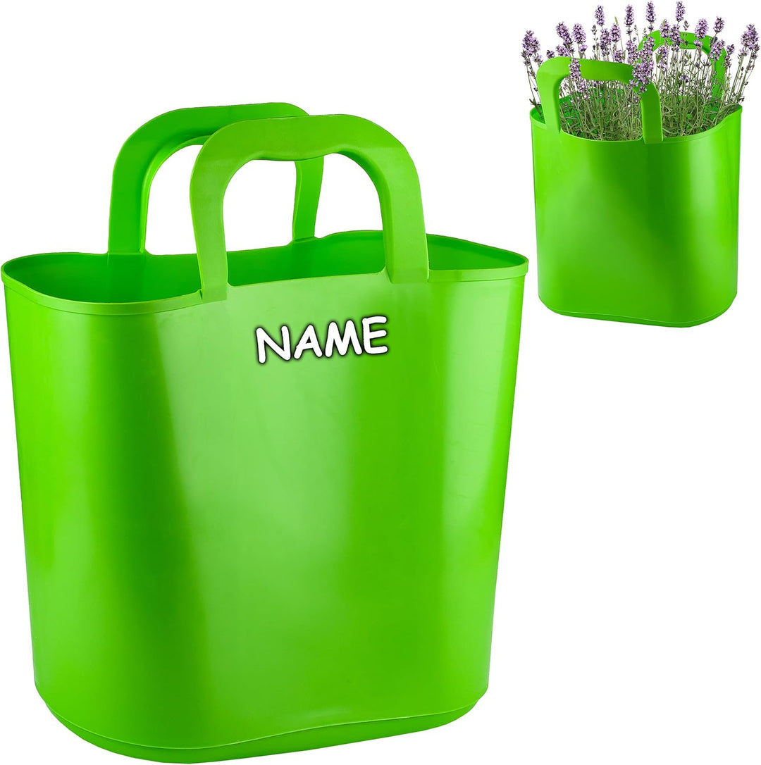 2 Stück Flexi & flexibel Modell + Farbwahl XL grosse - biegbare - Einkaufskörbe/Pflanztasche mit Hen