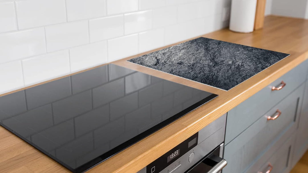 ALLboards Spritzschutz aus Glas FELSENSTEIN GRANIT GRANITSTEIN 60x65cm Küchenrückwand aus Echtglas,