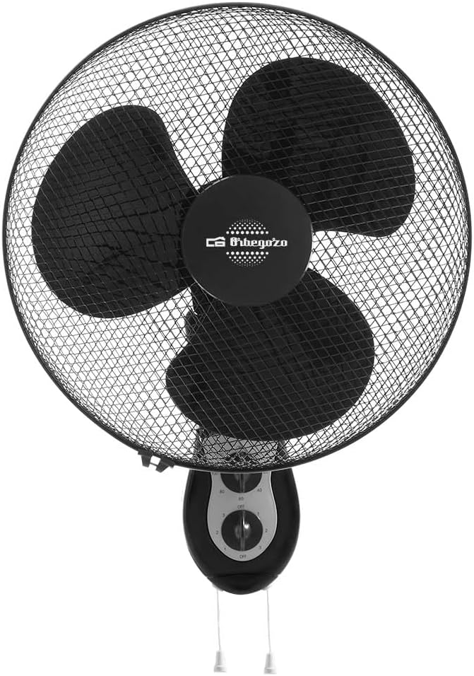 Orbegozo WF 0141 Wandventilator, oszillierend, 3 Geschwindigkeitsstufen, Timer, Flügel 40 cm, 40