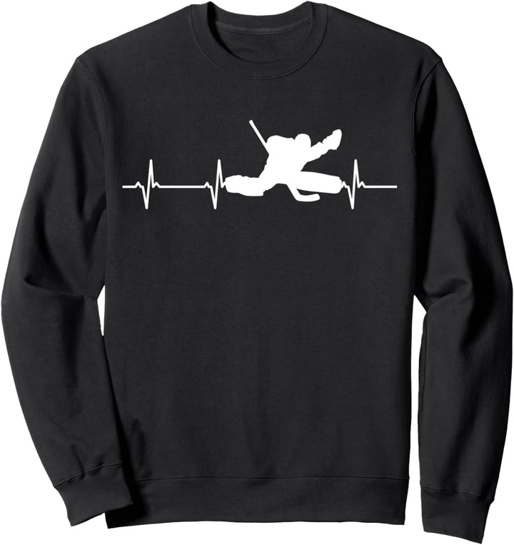 Eishockey Torwart Heartbeat Hockey Goalie Sweatshirt