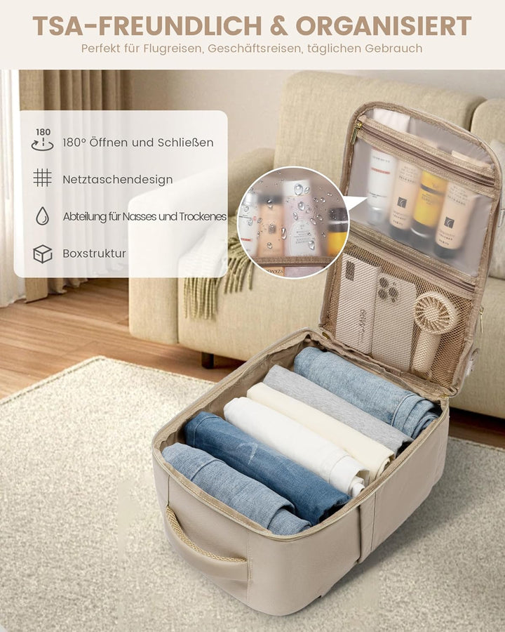 LOVEVOOK Handgepäck Rucksack, Rucksack Handgepäck Flugzeug, Gross Reiserucksack Damen Spritzwasserfe