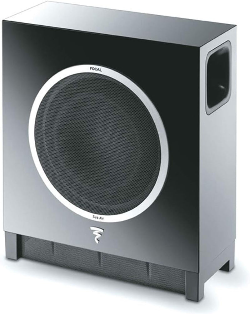 Focal Sub Air Subwoofer (High-Gloss-Optik, Funkverbindung, an der Wand montierbar) schwarz