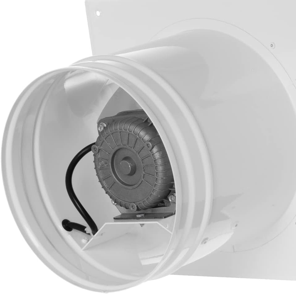 EUROPLAST Ø 200mm Wand befestigter Abluftventilator Rohrlüfter Wand Niederdruck Ventilator Wandflans