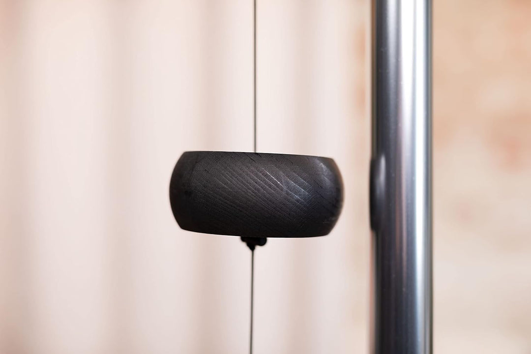 Sonic Energy Moon Meditation Chime – Windspiel mit 1 Klangstab (432 Hz) – für Garten u. Entspannung
