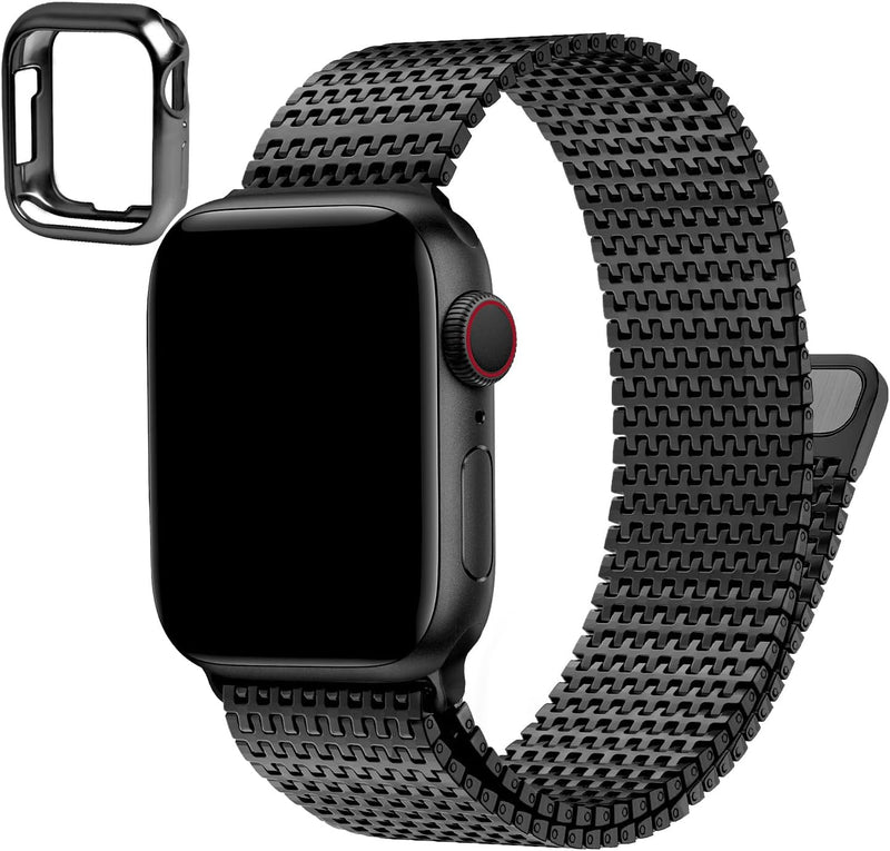 Wristitani Kompatibel mit Apple Watch Armband 49mm/45mm/44mm/42mm/41mm/40mm/38mm, 630 Edelstahl Meta