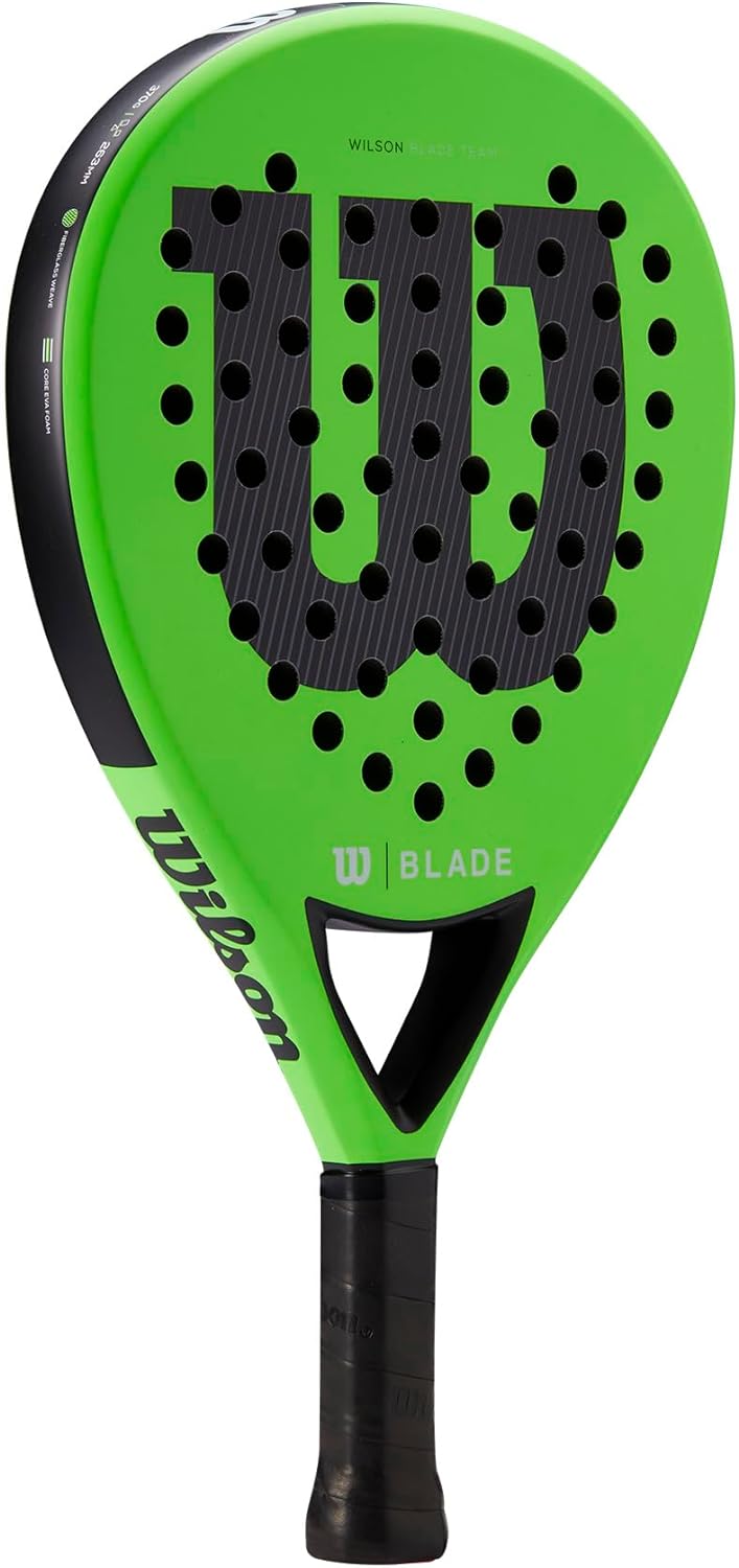 Wilson Padel-Schläger Blade Team v2, Fiberglas/Eva, 370 g Green, Green