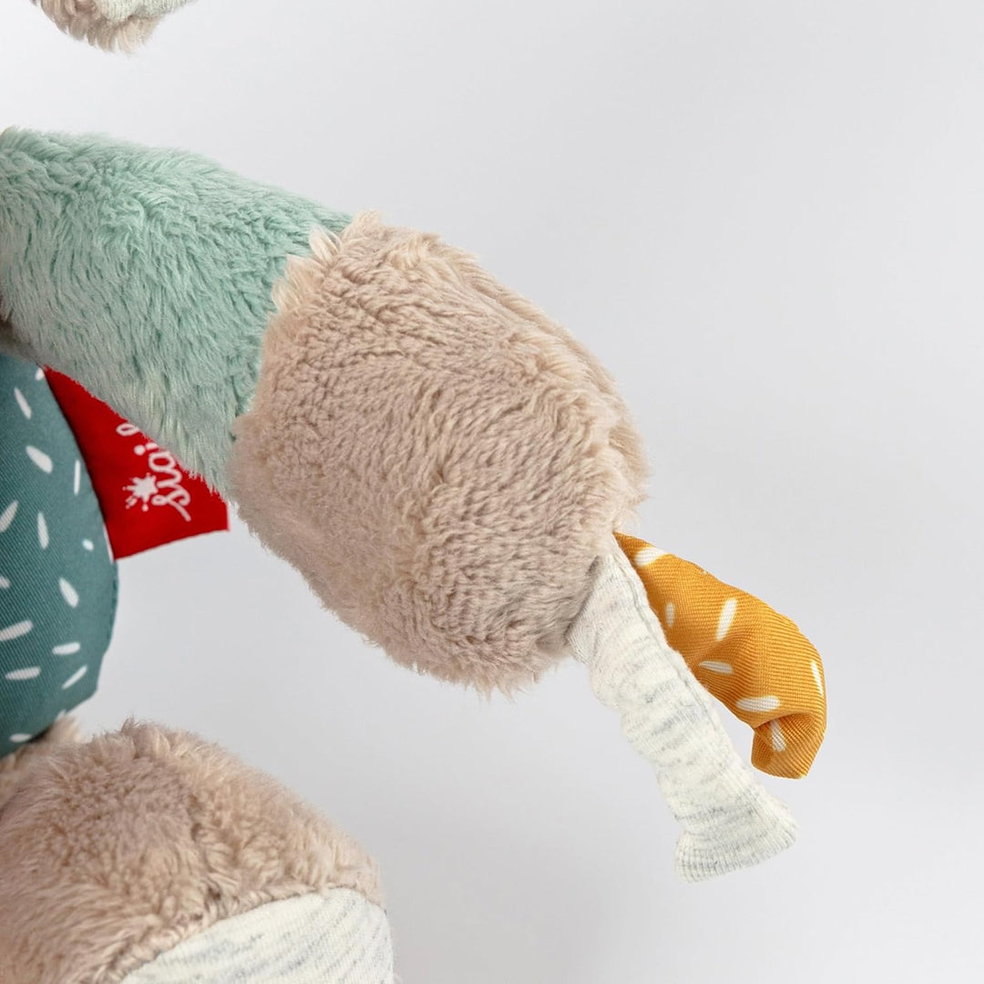 sigikid 43164 Babyaktivspielzeug Stofftier Elefant, Mint/grau, Mint/Grau