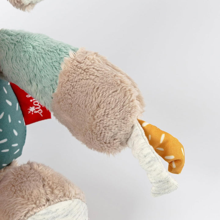 sigikid 43164 Babyaktivspielzeug Stofftier Elefant, Mint/grau, Mint/Grau