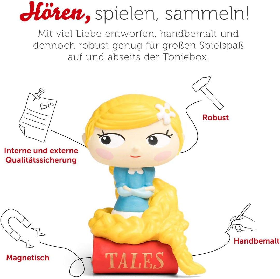 tonies Hörfiguren - 5 Lieblings Märchen Figur: Rapunzel, Froschköing, Hänsel und Gretel, der Wolf un