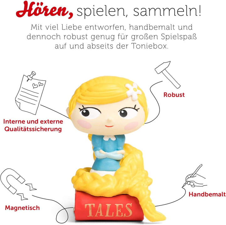 tonies Hörfiguren - 5 Lieblings Märchen Figur: Rapunzel, Froschköing, Hänsel und Gretel, der Wolf un