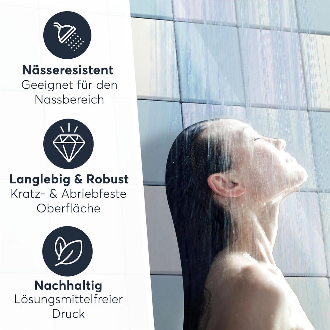 CREATISTO Klebefliesen Stickerfliesen Fliesenfolie - Klebefolie Aufkleber für Wand-Fliesen I Klebefl