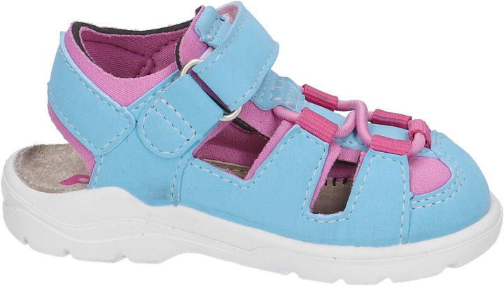 RICOSTA Kinder Sandalen Gery von Pepino, Weite: Mittel (WMS),waschbar 22 EU Rosa Türkis, 22 EU Rosa