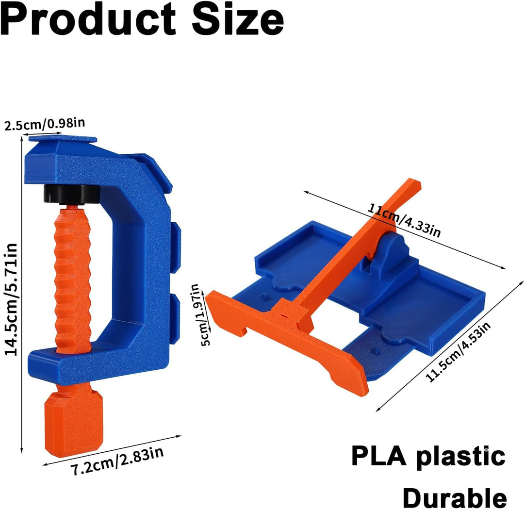 2-Spuriges Startgatter und Streckenklemmen Set für Hot Wheels, Robust aus PLA Kunststoff Startgatter