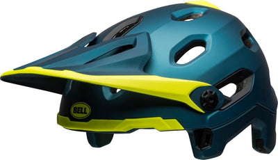 BELL Super DH MIPS Fahrrad Helm blau/gelb 2024 Matte/Gloss Blue/Hi-Viz L, Matte/Gloss Blue/Hi-Viz L