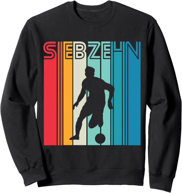 17. Geburtstag Fussball Fan Fussballer 17 Jahre Junge Kinder Sweatshirt