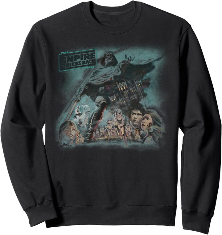 Star Wars Group Shot The Empire Strike Back Smokey Poster Sweatshirt