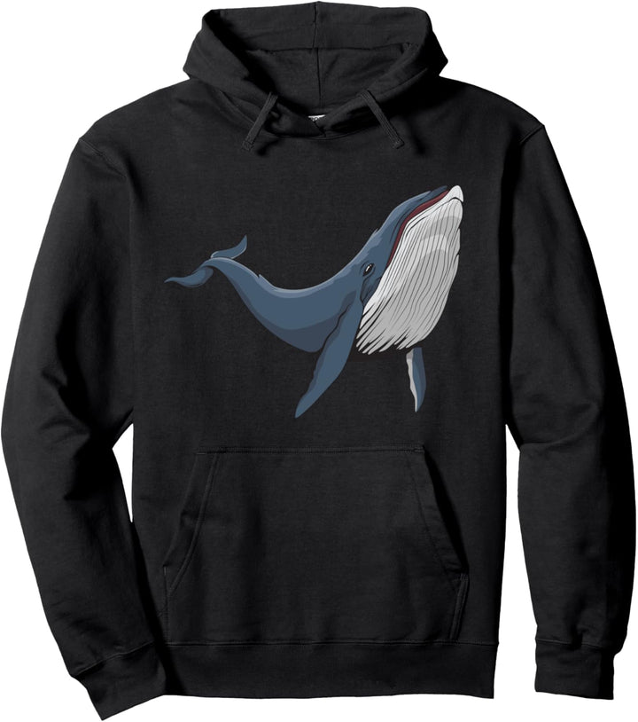 Wal Bild Zeichnung Design Blauwal Wal Pullover Hoodie