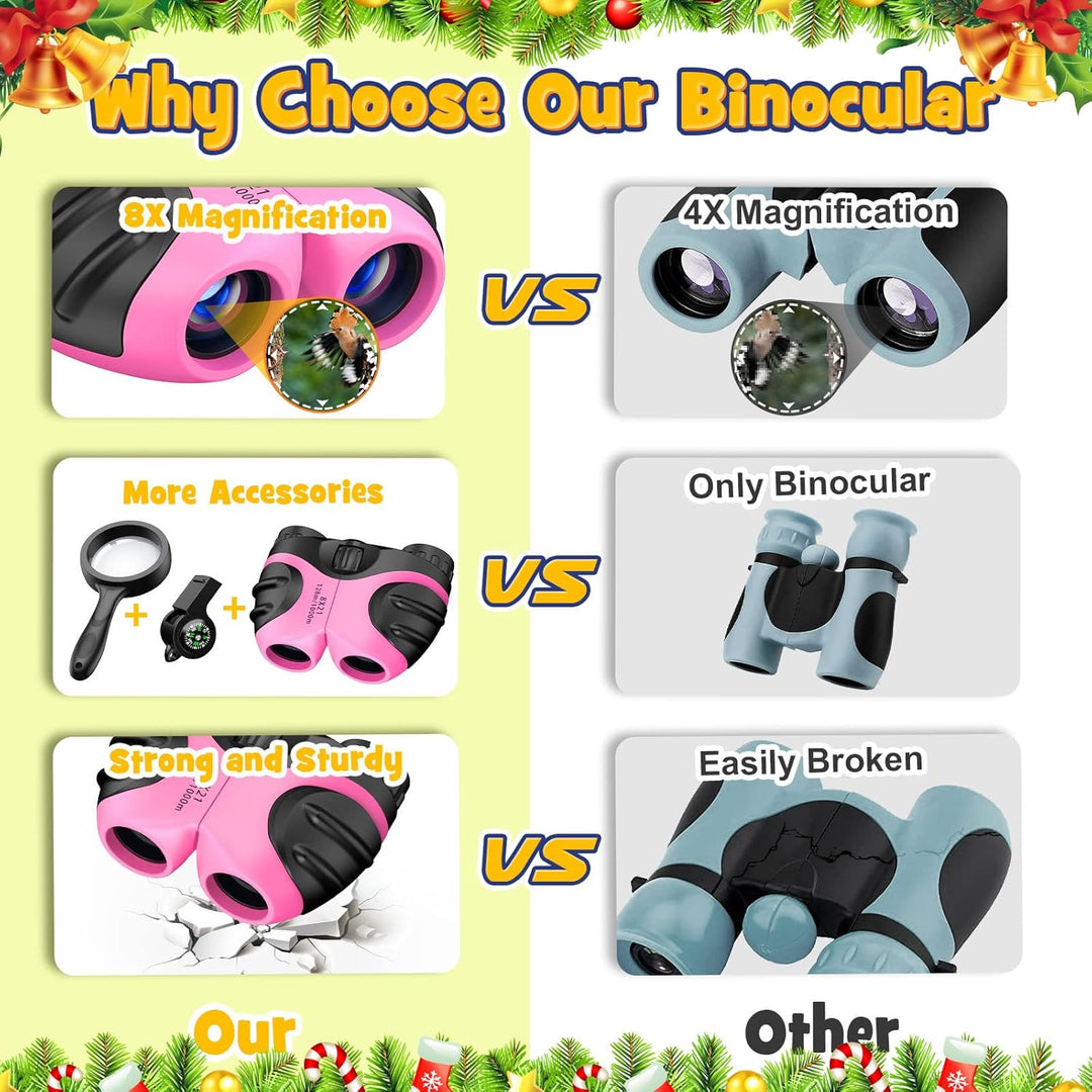 Dislocati Geschenke Mädchen 3-10 Jahre, Fernglas Für Kinder Weihnachten Geschenk Kinder Spielzeug Mä