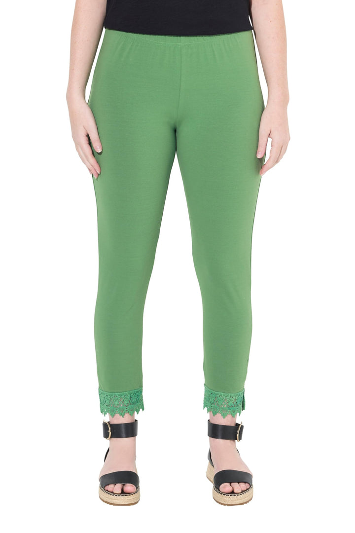 Ulla Popken Damen Leggings 32W / 32L Moosgrün, 32W / 32L Moosgrün