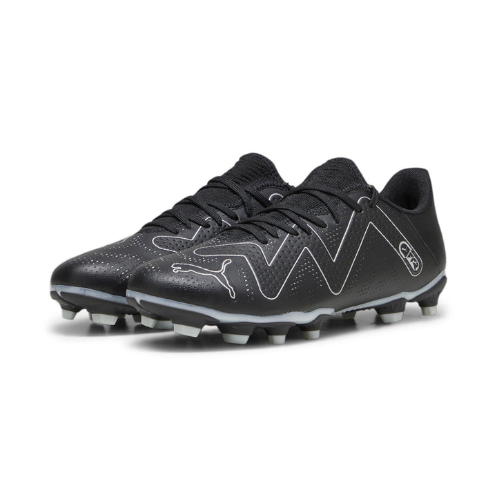 PUMA Herren Future Play Fg/Ag Fussballschuh 42.5 EU Puma Black Puma Silver, 42.5 EU Puma Black Puma