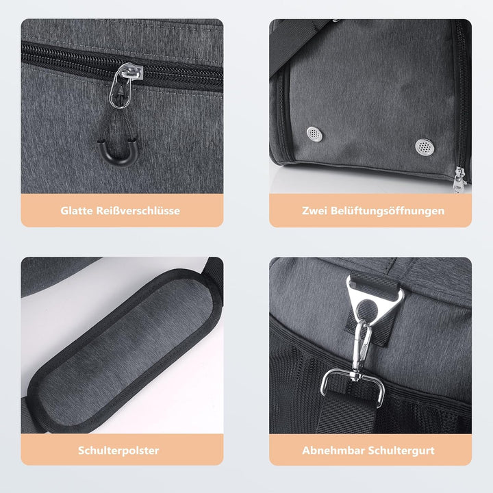 Sporttasche mit Schuhfach und Nassfach - Reisetasche Damen und Herren - Tasche für Sport, Gym &amp; Fitn