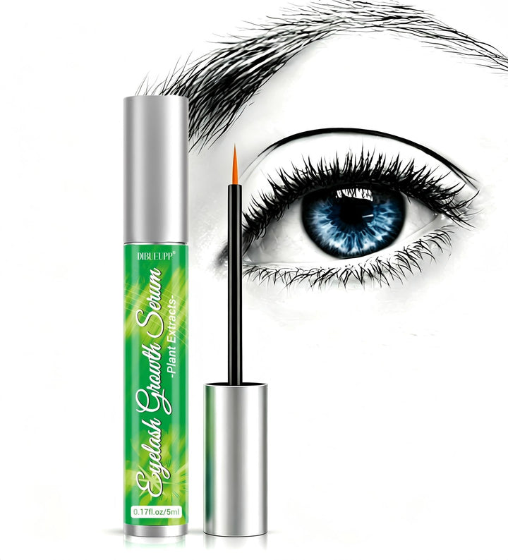 Wimpernserum Ohne Hormone 5ml, Lash Serum für Wimpernwachstumsserum und Augenbrauen Enhancer Serum,P