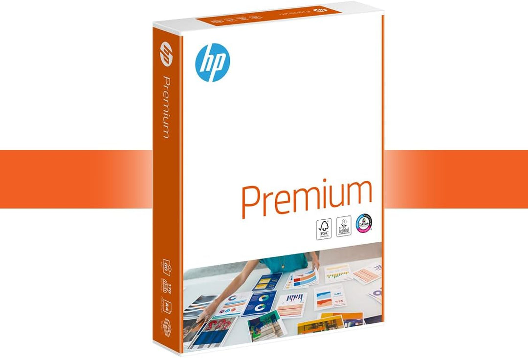 HP Druckerpapier Premium CHP 854: 100g, A4, 2.000 Blatt (4x500), extraglatt, weiss - intensive Farbe